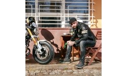 W-TEC: Vyriška moto striukė Jacket W-TEC Milano odinė