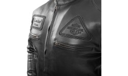 W-TEC: Men’s Leather Motorcycle Jacket W-TEC Urban Noir