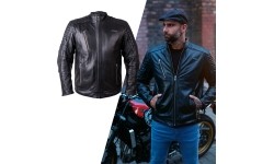 W-TEC: Leather Motorcycle Jacket W-TEC Elcabron