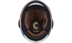 Full Face Helmets Cassida: Motorcycle Helmet Cassida Fibre OPG White/Blue/Red