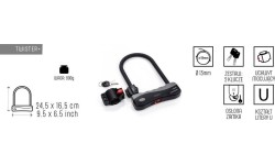 Bike u-lock twister+
