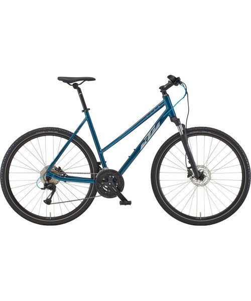Dviračiai jaunimui ir suaugusiems KTM: KTM X-Life ROAD 28" 27G dydis 18" (46cm) (mėlyna)