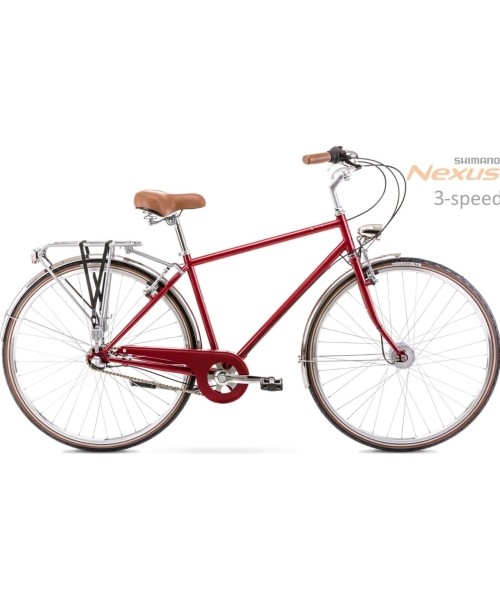 City Bikes Romet: Dviratis Romet Vintage Classic M 28" Alu 2022 red