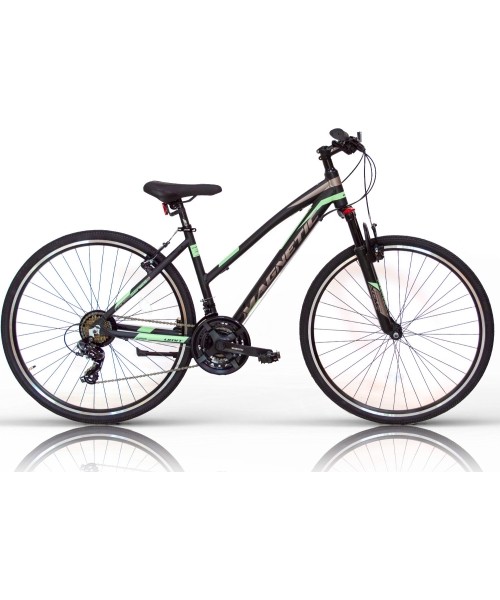 City Bikes : UMIT Magnetic 28" 21G dydis 17" (43cm) (juoda / mėtinė)