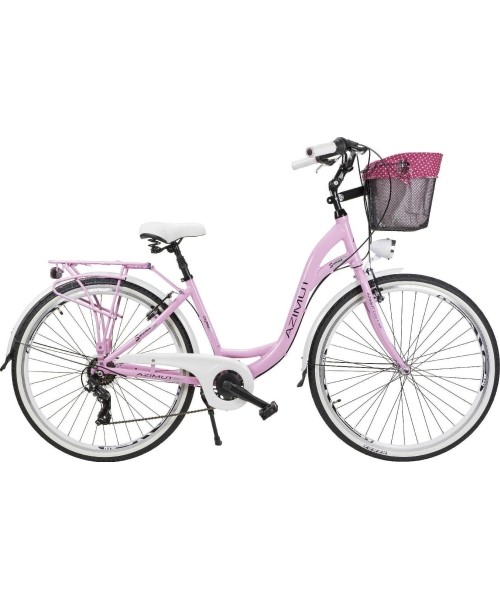 City Bikes : Dviratis AZIMUT Sarema 26" ALU TX-6 2023 pink