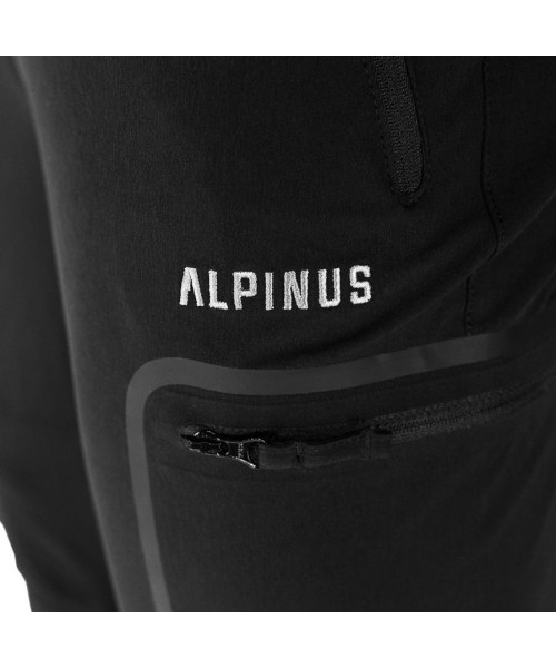 Išgyvenimo reikmenys ir jų rinkiniai : Alpinus vyriškos trekingo kelnės Pyrenees black