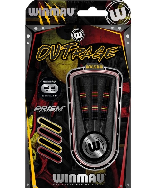 Darts Winmau: Winmau Outrage brass steel tip darts