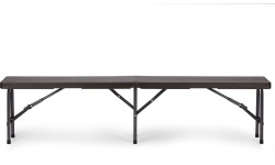 Stalai ModernHOME: Maitinimo stalas 180 cm + 2 suolai banketinis rinkinys rotango