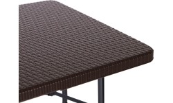 Stalai ModernHOME: Maitinimo stalas 180 cm + 2 suolai banketinis rinkinys rotango