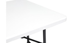 Tables ModernHOME: Maitinimo stalas 180 cm + 2 suolai banketinis rinkinys baltas
