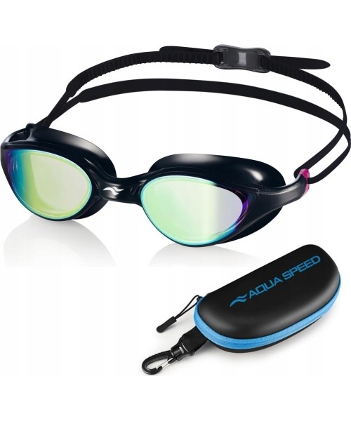 Diving Goggles & Masks : Plaukimo akiniai VORTEX MIRROR su dėklu