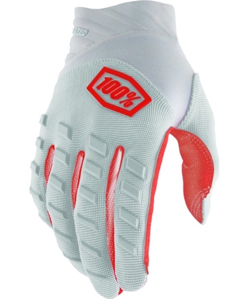 Men's Motorcross Gloves 100%: Motocross Gloves 100% Airmatic Silver