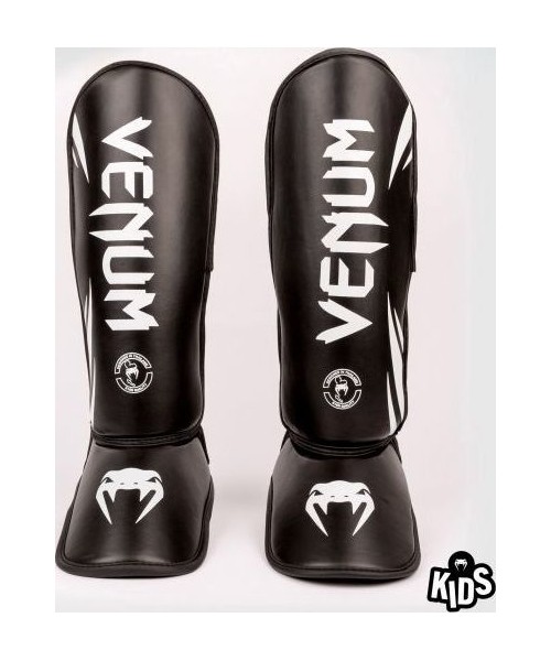 Kojų ir blauzdų apsaugos Venum: Venum Challenger Kids Shin Guards - Black/White