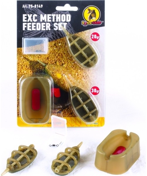 Svareliai Extra Carp: Metodinių šėryklėlių rinkinys su formele Extra Carp, 50,60g