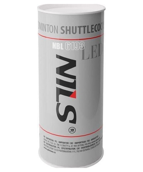Badminton Shuttlecocks Nils: Nailoniniai badmintono plunksniukai Nils NBL6193, LED, 3 vnt.