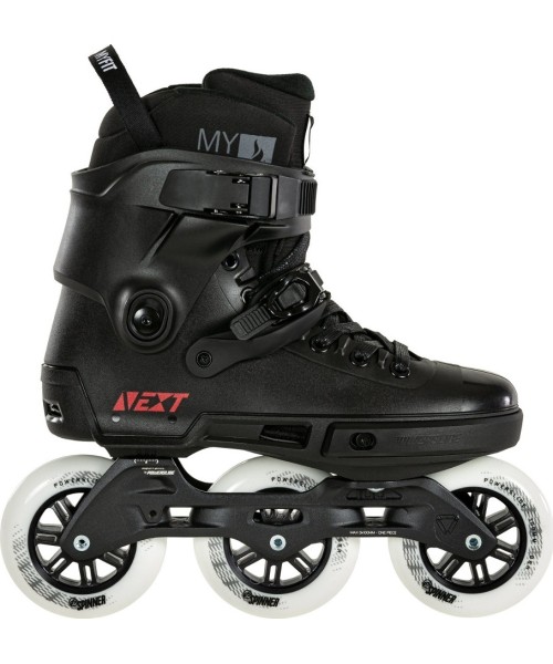 Adjustable Size Rollers Powerslide: Riedučiai Powerslide Next Core Black 100 Trinity