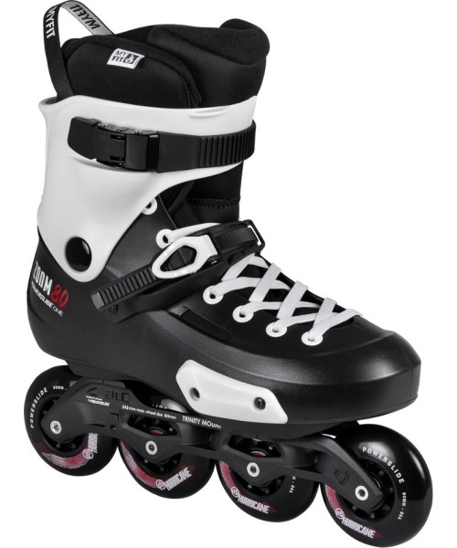 Fiksuoto dydžio riedučiai Powerslide: Riedučiai Powerslide Zoom Pro Black 80 Trinity