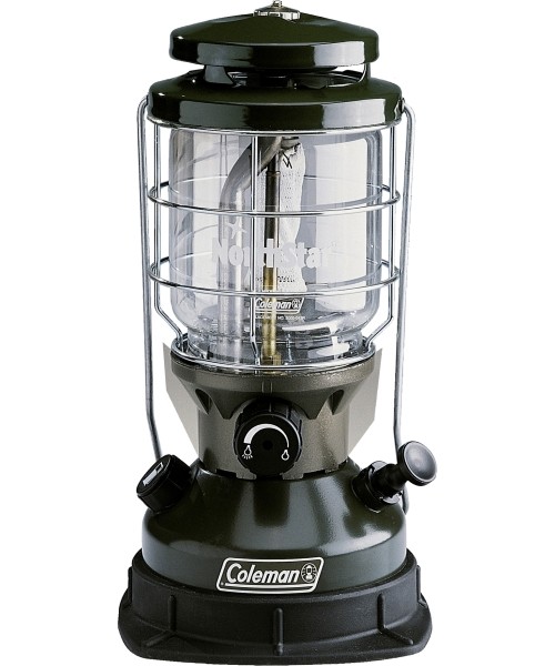 Camping Lamps Coleman: Žibintas Coleman Northstar, su bešviniu benzinu