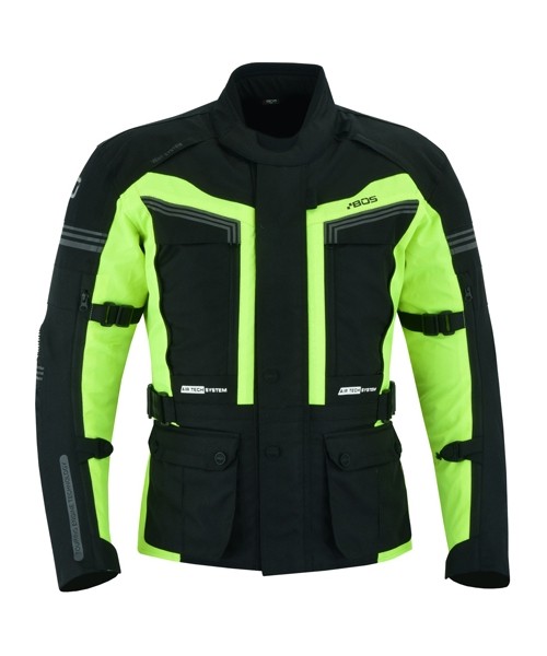 Men's Long Textile Jackets BOS: Men’s Touring Motorcycle Jacket BOS Maximum