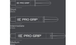 Velenai Target: Dart Shaft Target Pro Grip Vision Black Short – 3-Pack