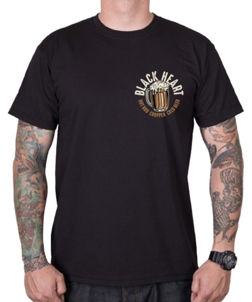 Men's T-Shirts Black Heart: Marškinėliai BLACK HEART Beer Biker