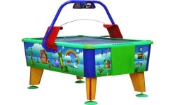 Commercial Airhockey GameLand, 163x107 cm, blue-green-red, for commercial use, Without Coin Validator