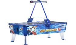 Table Hockey : Komercinis "Airhockey Gold", 199x107x81 cm, mėlynai baltas, skirtas komerciniam naudojimui, monetų tikrintuvas...