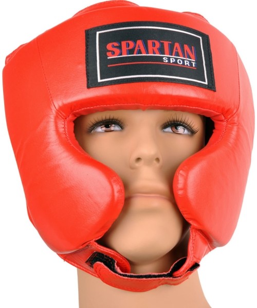Bokso šalmas Spartan, raudonas