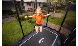 Įleidžiami batutai BERG: BERG Ultim Favorit InGround 330 Black + Safety Net Comfort