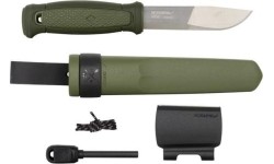 Knife With Green Stainless Steel Survival Kit Morakniv Kansbol