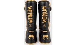 Leg Protection Venum: "Venum Challenger" blauzdų apsaugos - juodos/auksinės