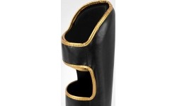 Leg Protection Venum: "Venum Challenger" blauzdų apsaugos - juodos/auksinės