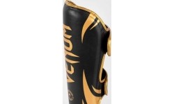Leg Protection Venum: "Venum Challenger" blauzdų apsaugos - juodos/auksinės