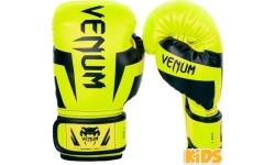 Bokso pirštinės Venum: "Venum Elite" bokso pirštinės vaikams - Exclusive - Fluo yellow