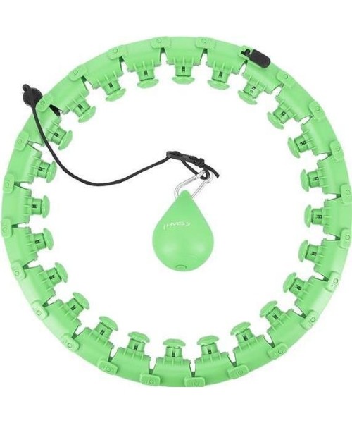 Weight Hoops HMS: HHW01 ŽALIOS SPALVOS HULA HOOP LANKAS SU SVORIU HMS