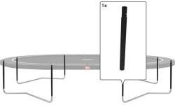 Trampoline Spare Parts BERG: Grand Favorit - Middle Post 520 Black