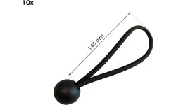 Batutų dalys ir aksesuarai BERG: Elastic band + ball (145 mm) (10x)