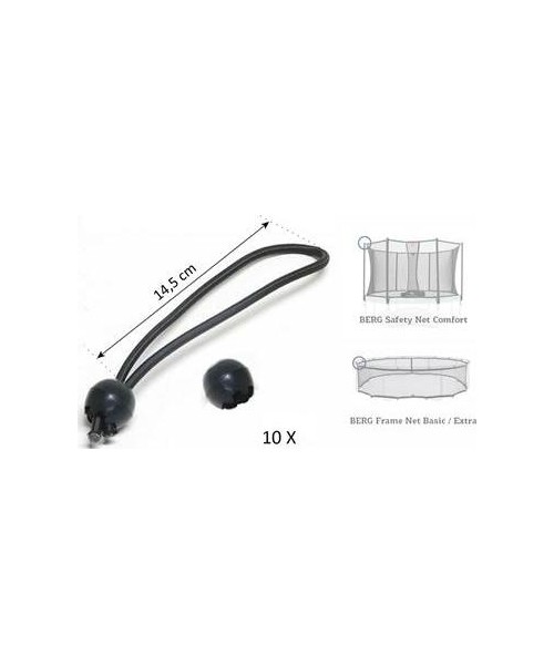 Batutų dalys ir aksesuarai BERG: Elastic band + ball (145 mm) (10x)