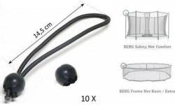 Batutų dalys ir aksesuarai BERG: Elastic band + ball (145 mm) (10x)