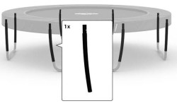 Batutų dalys ir aksesuarai BERG: Champion/Elite - Middle post 270, (Curved,Black)
