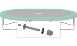 Batutų dalys ir aksesuarai BERG: Fasteners for Toprail 48mm & 50,8mm