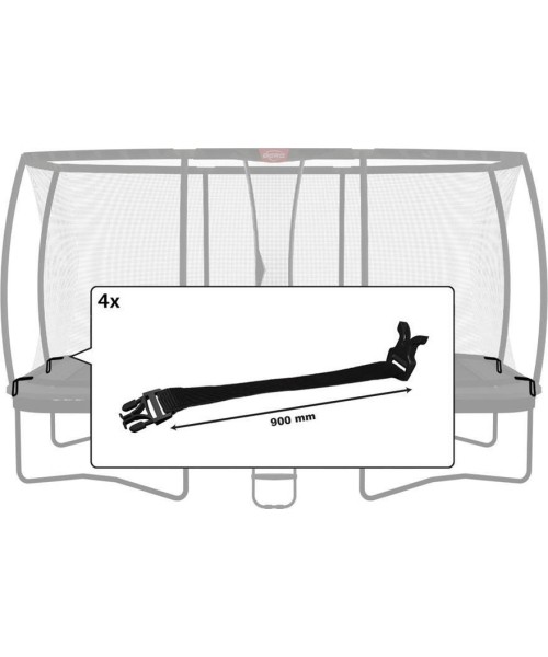 Batutų dalys ir aksesuarai BERG: Ultim Safety Net DLX XL - Buckle (900mm) (4x)