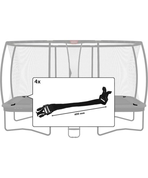 Batutų dalys ir aksesuarai BERG: Ultim Safety Net DLX XL - Buckle (400mm) (4x)