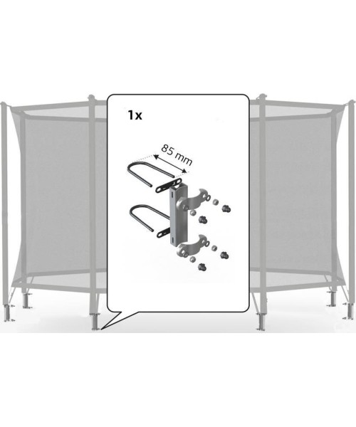 Batutų dalys ir aksesuarai BERG: Safety Net Comfort - Fasteners 200 (Set for 1 Tube) (85mm)