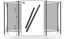 Apsauginio tinklo Comfort porolono komplektas 200 (87+78 cm)