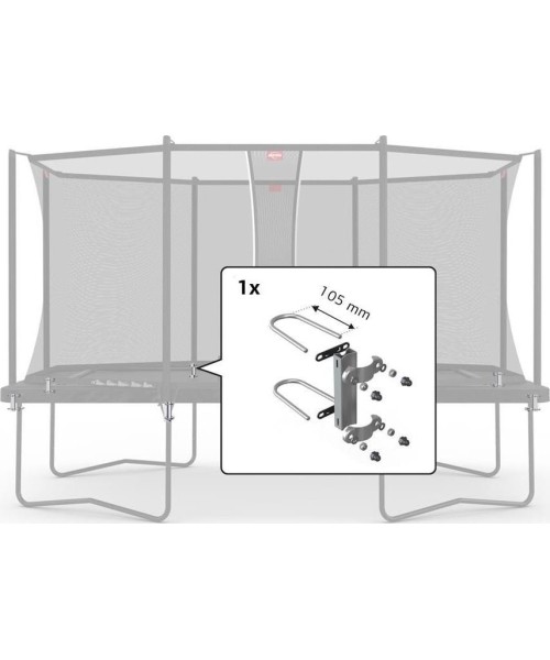 Trampoline Spare Parts BERG: Safety Net Comfort - Fasteners 330 & 410 (Set for 1 Tube)