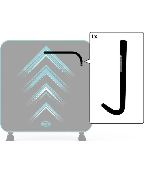 Batutų dalys ir aksesuarai BERG: AeroWall - Frame Tube Bended R 2x2