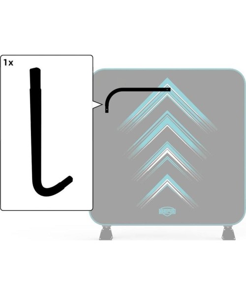 Batutų dalys ir aksesuarai BERG: AeroWall - Frame Tube Bended L 2x2
