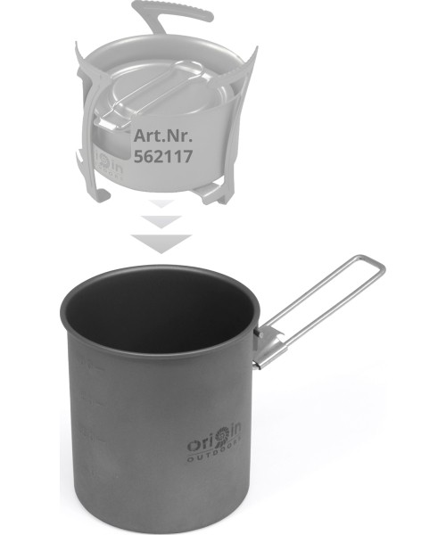 Turistinis puodas Origin Outdoors Titanium