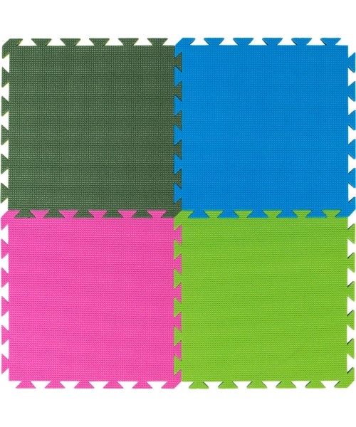 Mattresses & Tatami Yate: Grindų danga Yate, 43x43x1.0cm, mėlyna/žalia